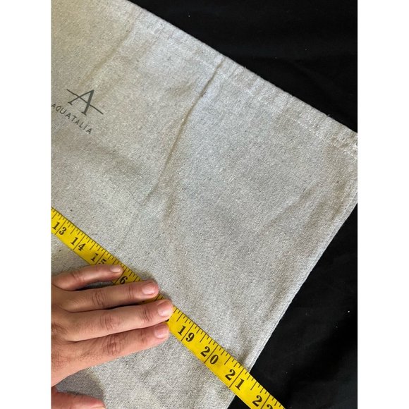 Authentic Aquatalia Storage Drawstring Dust Bag Cotton Gray 19" x 21" - Picture 4 of 7